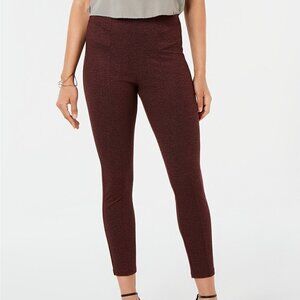 𝅺L318 Hue Red weed High-Waist Knit Leggings - S